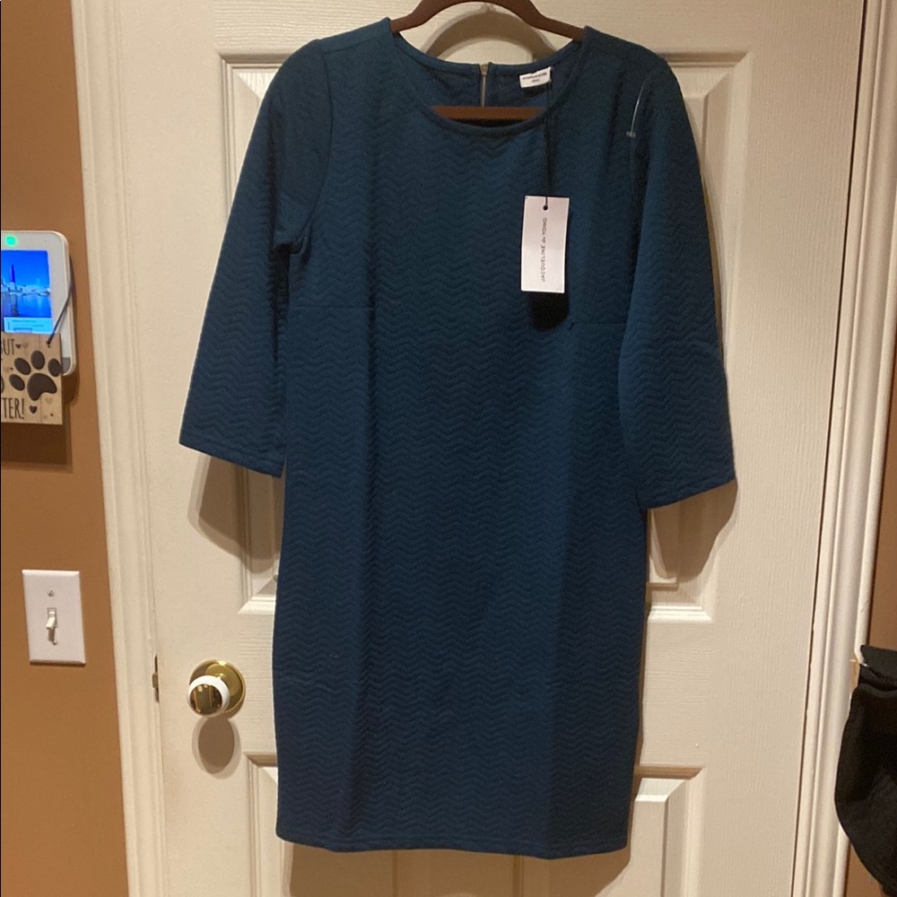 Jacqueline de Young Elegant Teal Dress